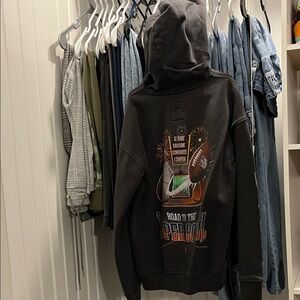 Abercrombie Kids Black Graphic Hoodie
